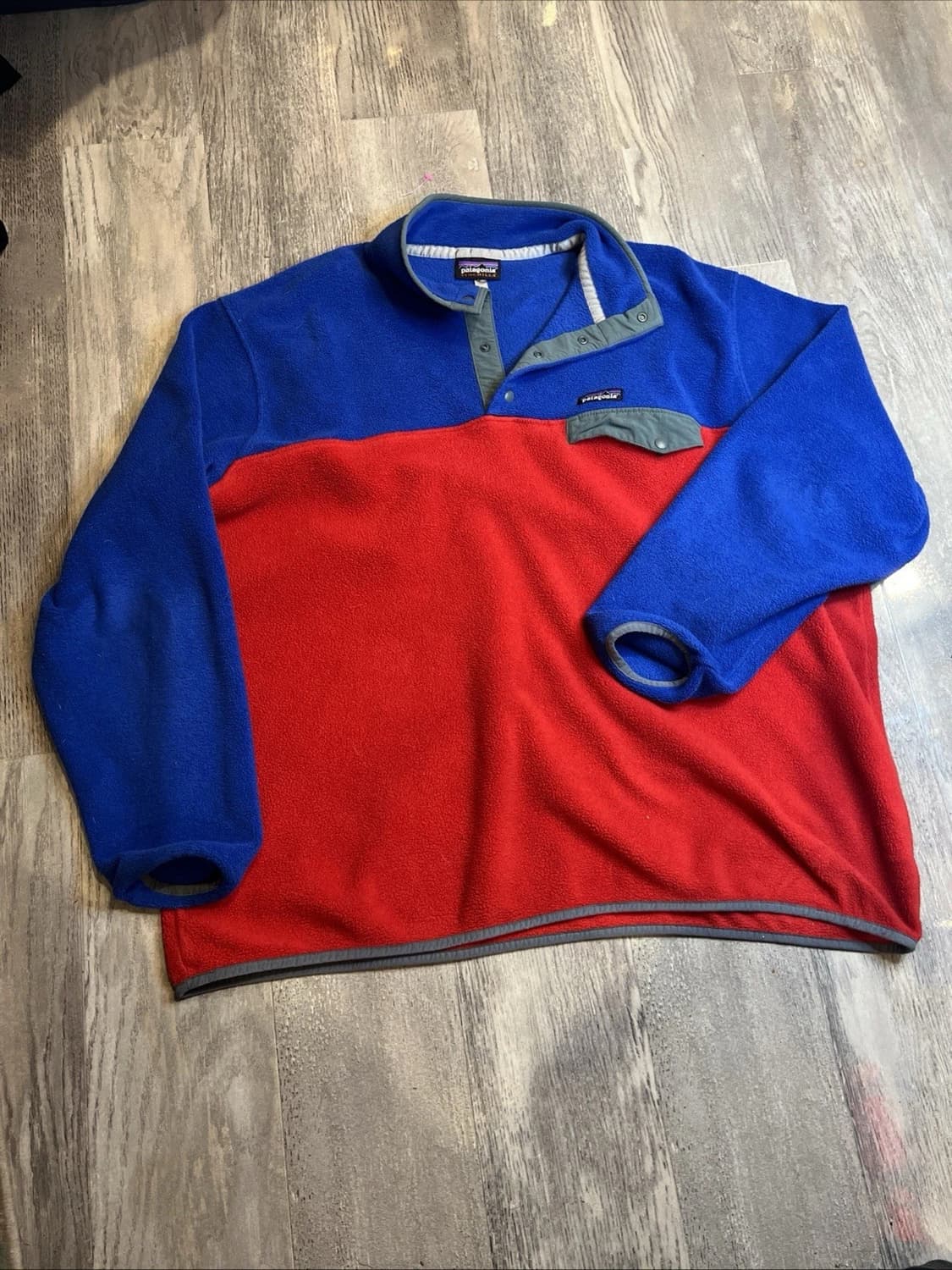 21FW 파타고니아 신칠라 스냅-T 로얄블루/레드 상품이미지1