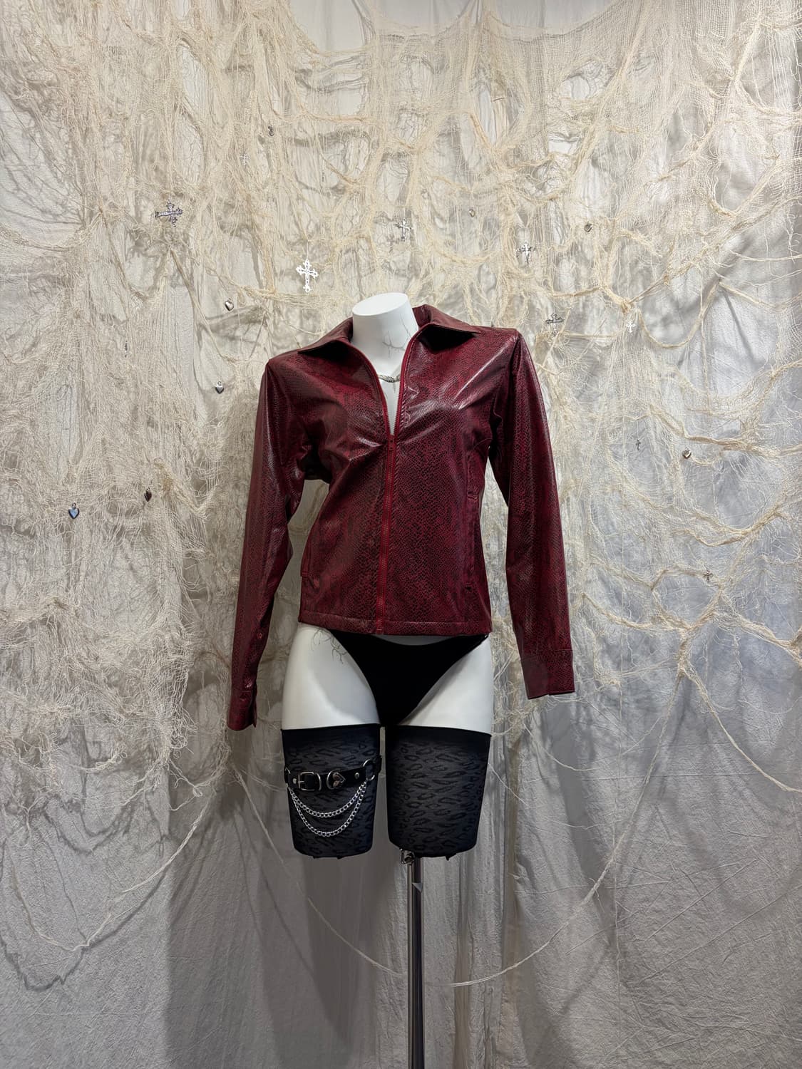 Japanese red phyton jacket 상품이미지1