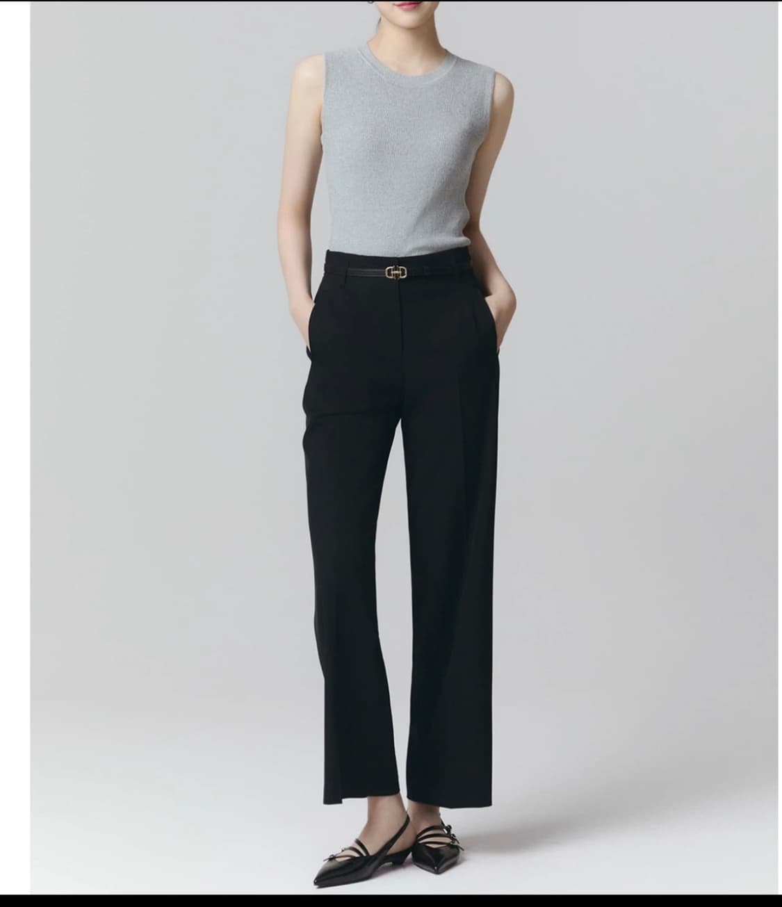 잇미샤 블랙 슬랙스 55 상품이미지1