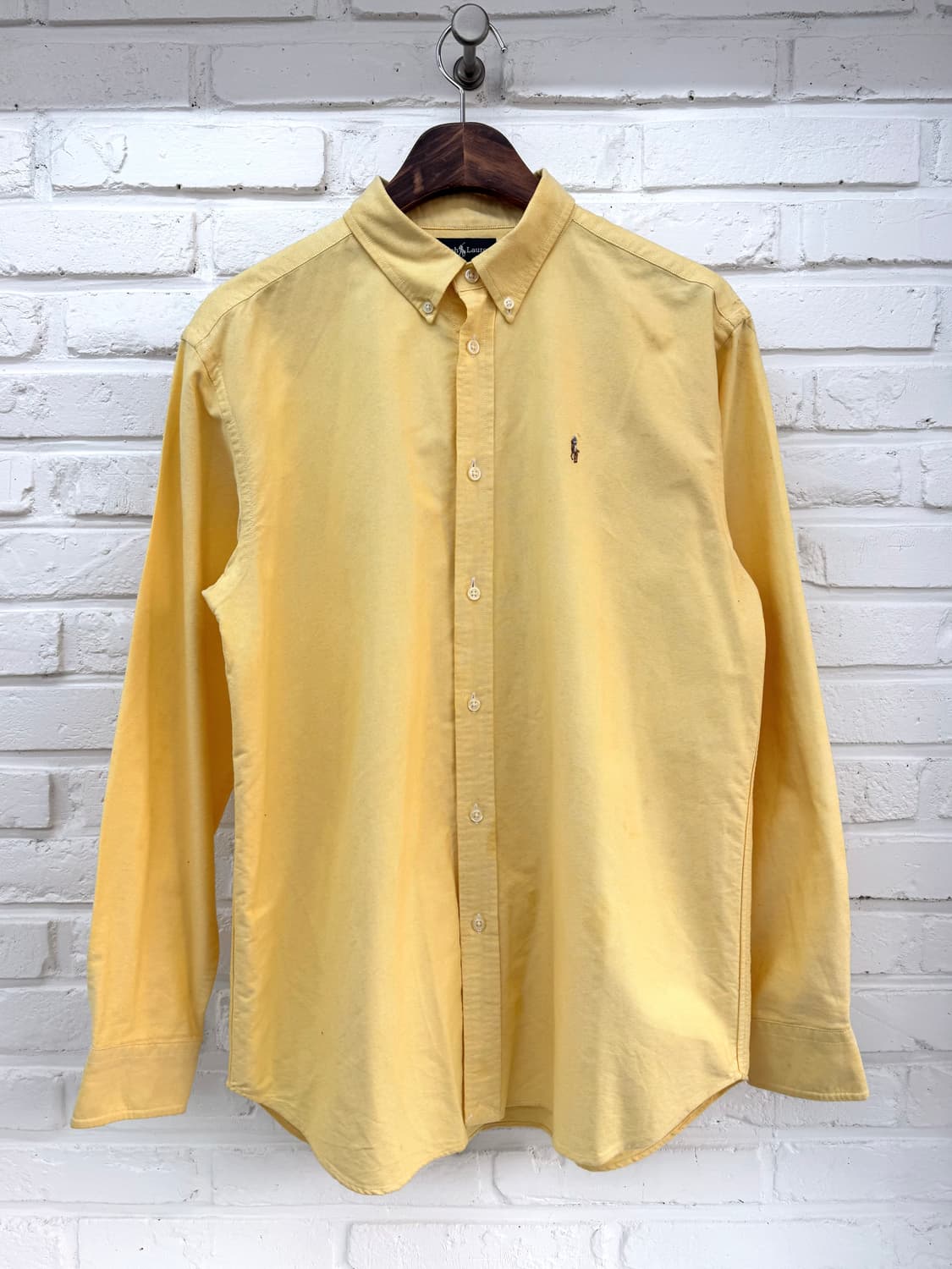 폴로 옐로우 코튼 셔츠 상품이미지3