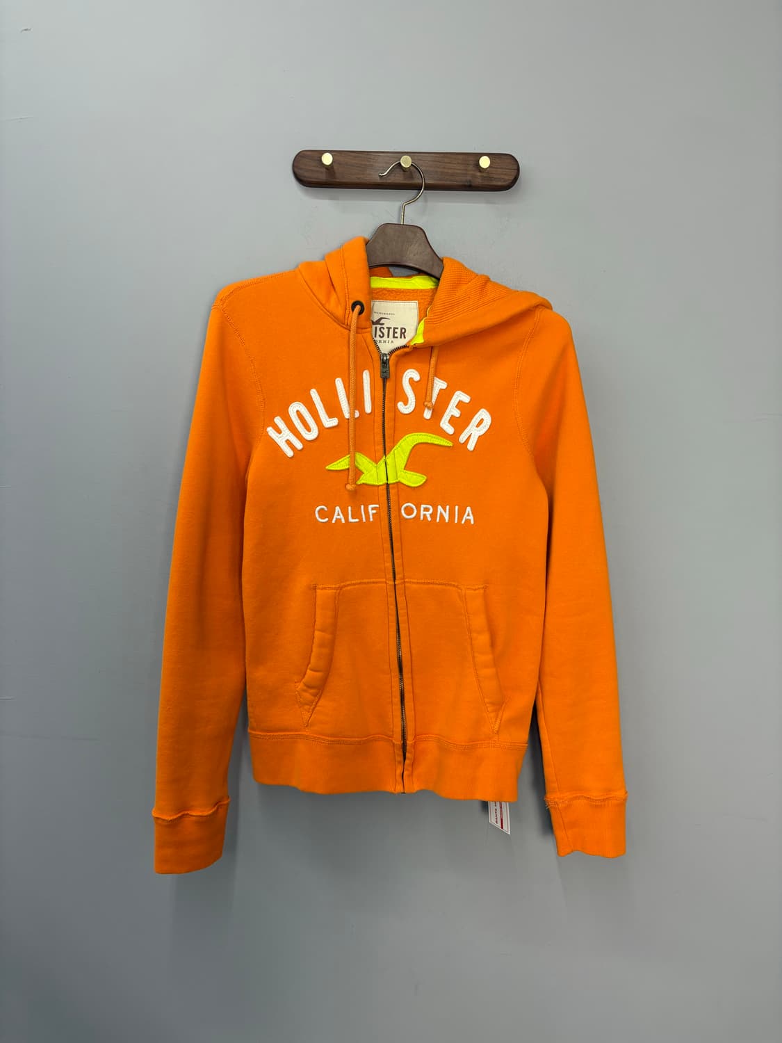 홀리스터 패치로고 오렌지 후드집업 A2973 상품이미지2