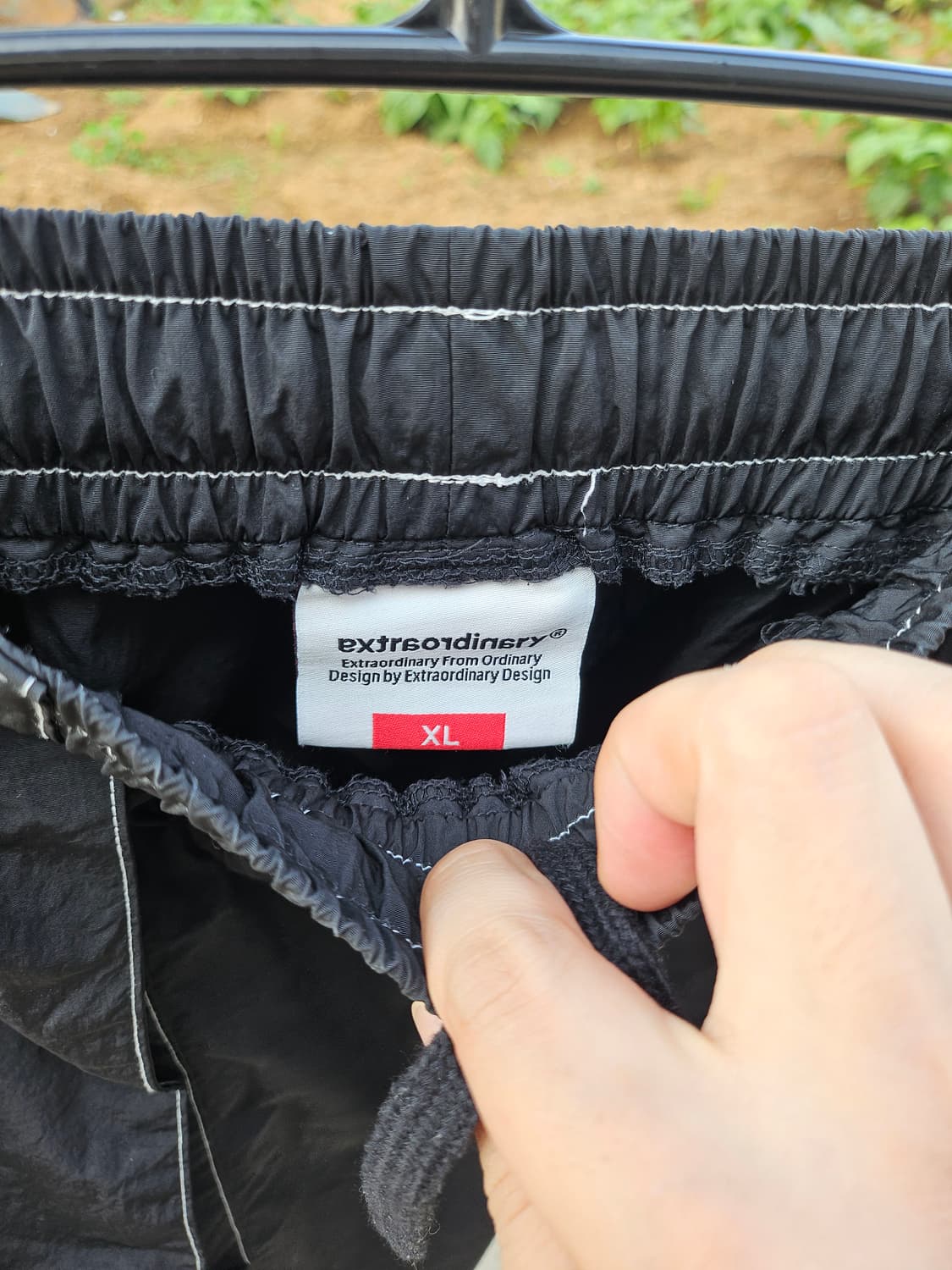 extraordiner 검정 카고바지 XL 상품이미지3