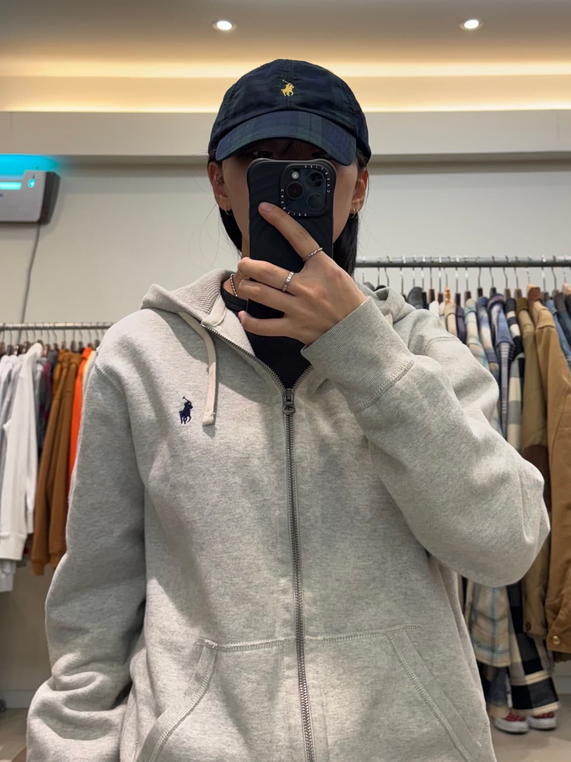 폴로 랄프로렌 체크 자수 볼캡 상품이미지5