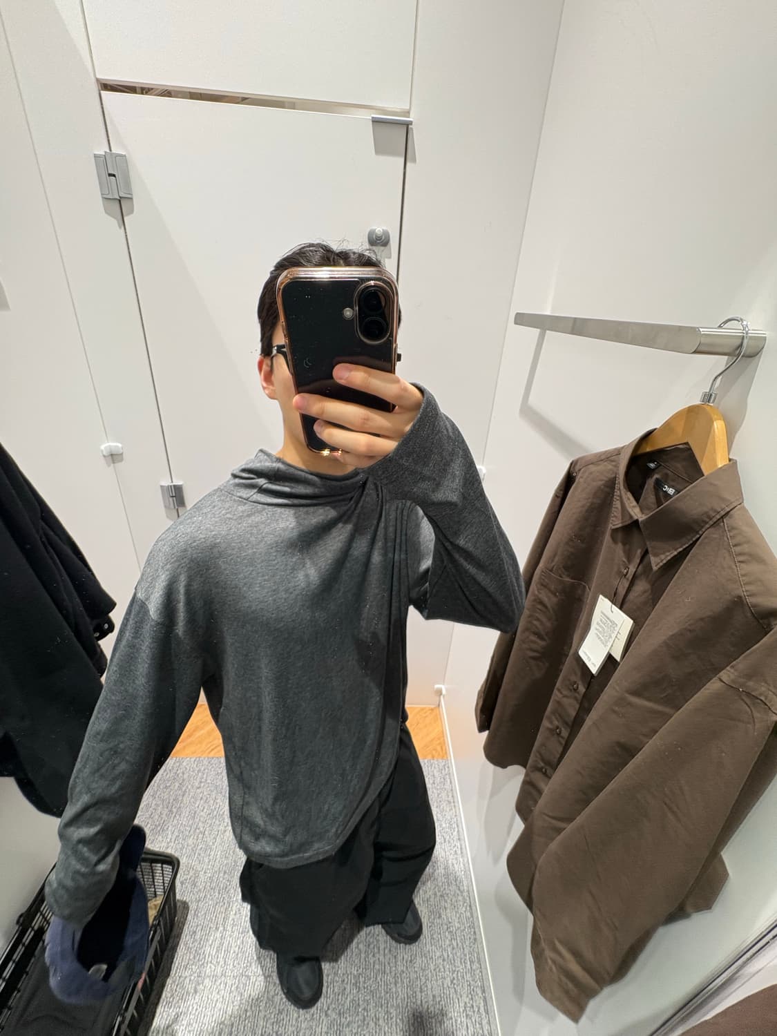 런닝 크롭 후드티 상품이미지1