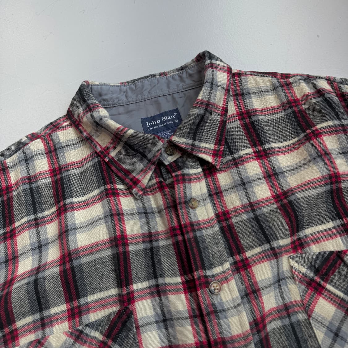 John Blair 90s 체크셔츠 상품이미지3
