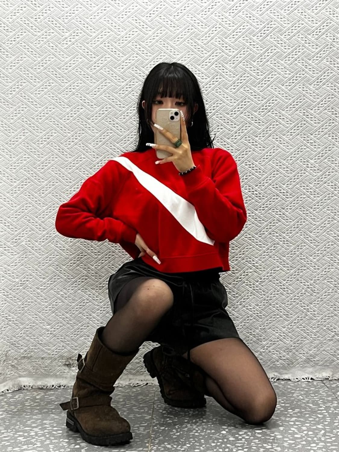 나이키 NSW 올드스쿨 스트릿 펑크 빅스우시 크롭 맨투맨 L C10853 상품이미지1