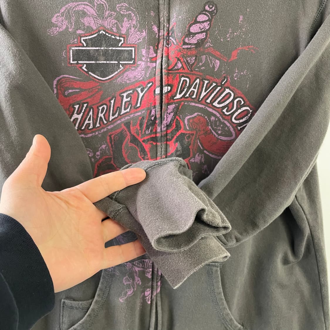 할리데이비슨 Y2k 집업자켓 상품이미지5