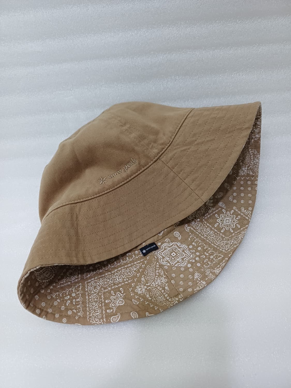 스노우피크 공용 리버서블 양면 버킷햇 벙거지 모자 베이지 사랑봉봉 상품이미지5