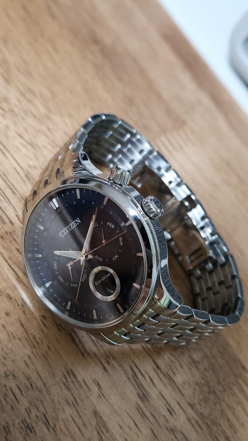 # 시티즌 메탈시계 에코드라이브 문페이즈 남성명품 시계 급처 상품이미지5