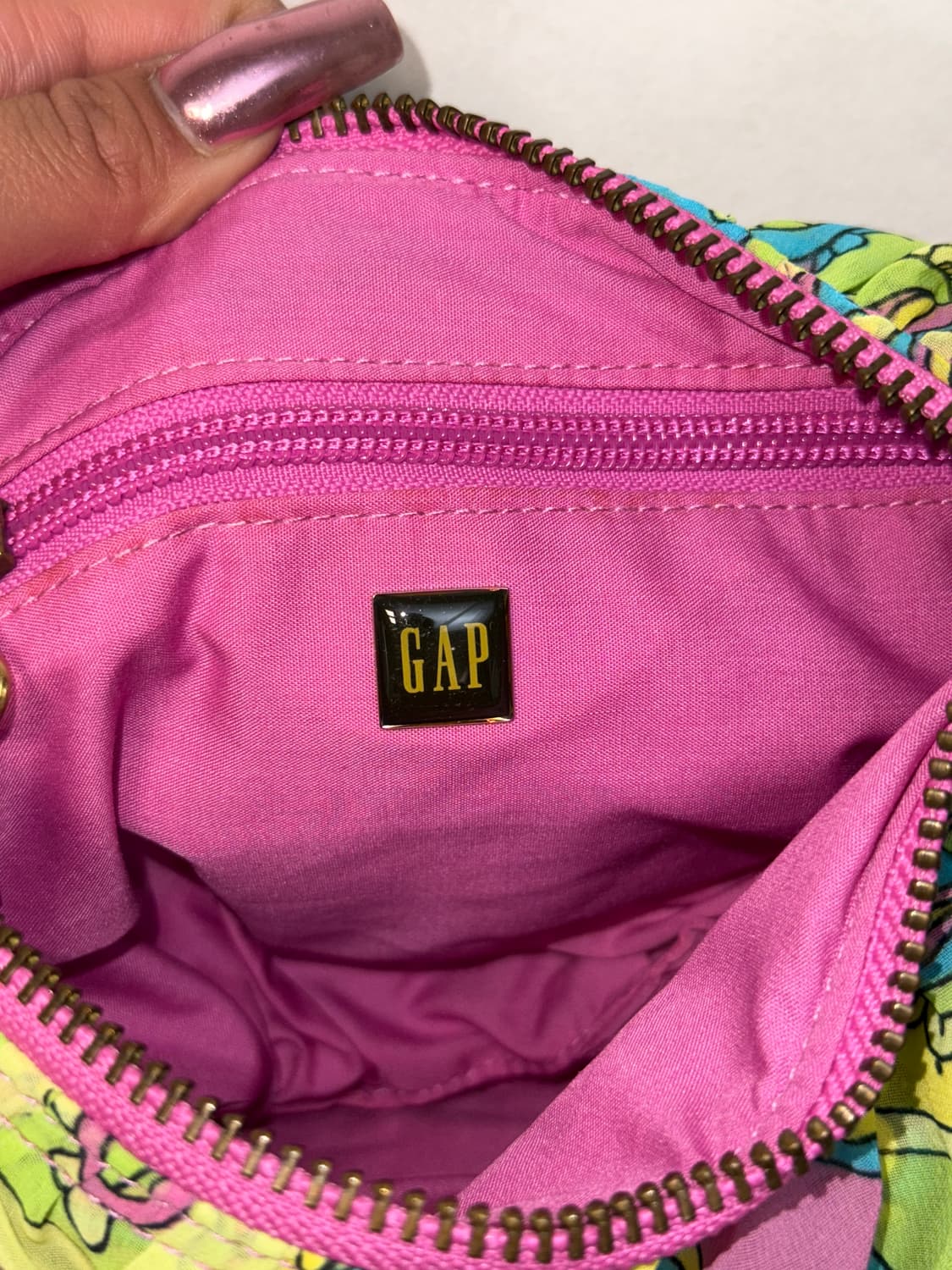 GAP pink lemon ethnic paisley ruffle 숄더백 상품이미지6