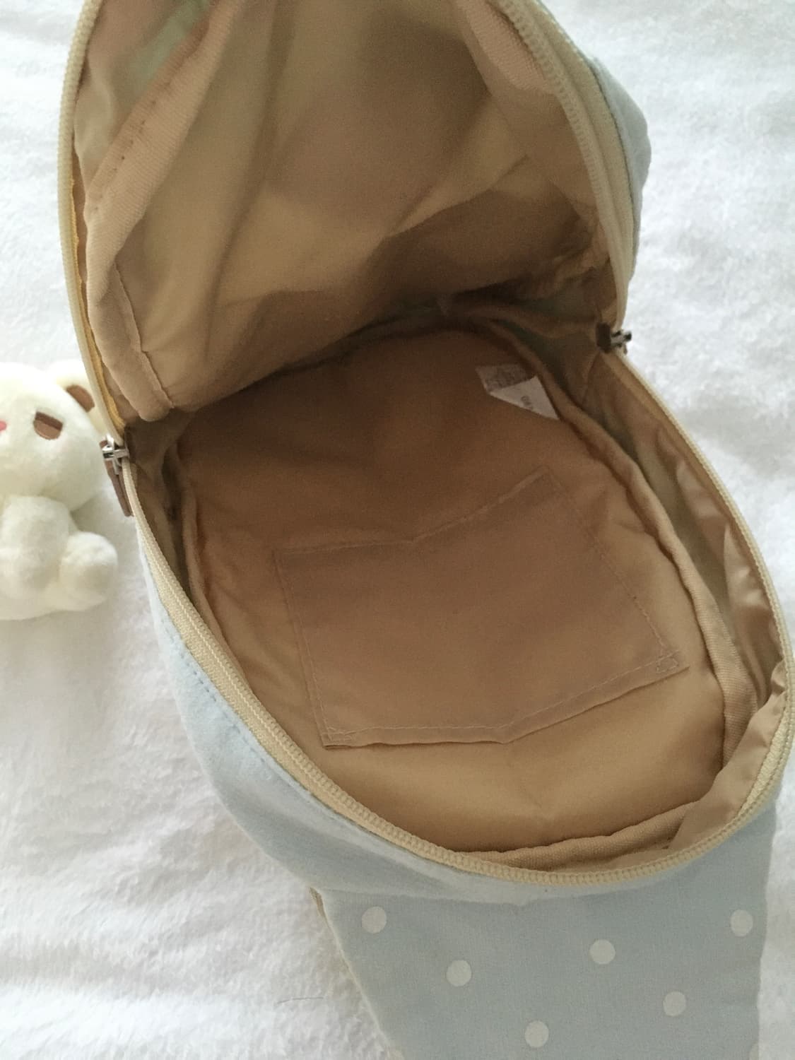 헤이세이 페일블루 도트 슬링백 백팩 물방울무늬 갸루 조지후쿠 핀터레스트 상품이미지3