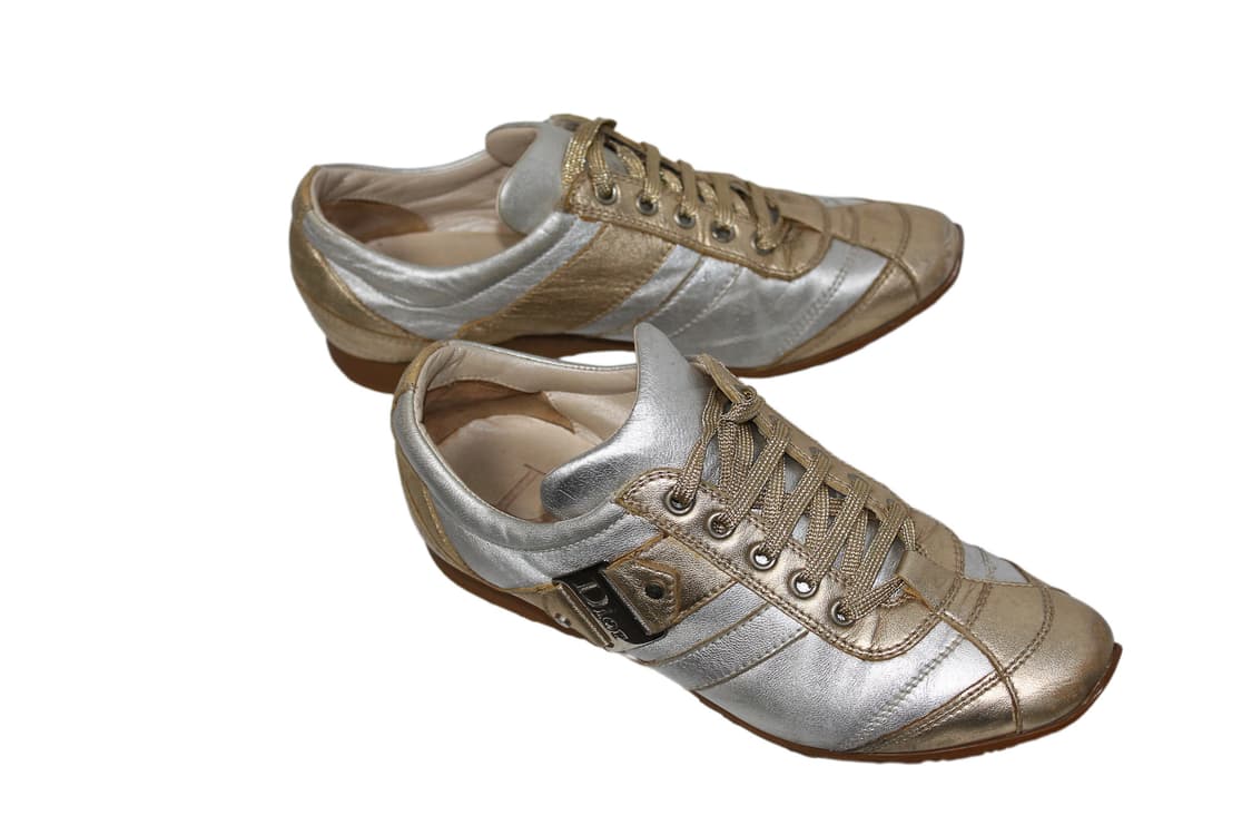 Dior 05's  John Galliano era 메탈릭 레더 스니커즈 상품이미지5