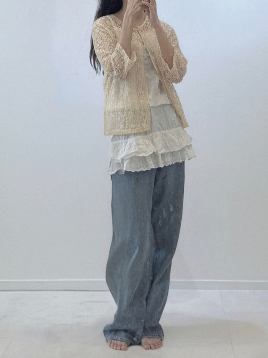 빈티지 여름 레이스자켓 상품이미지2