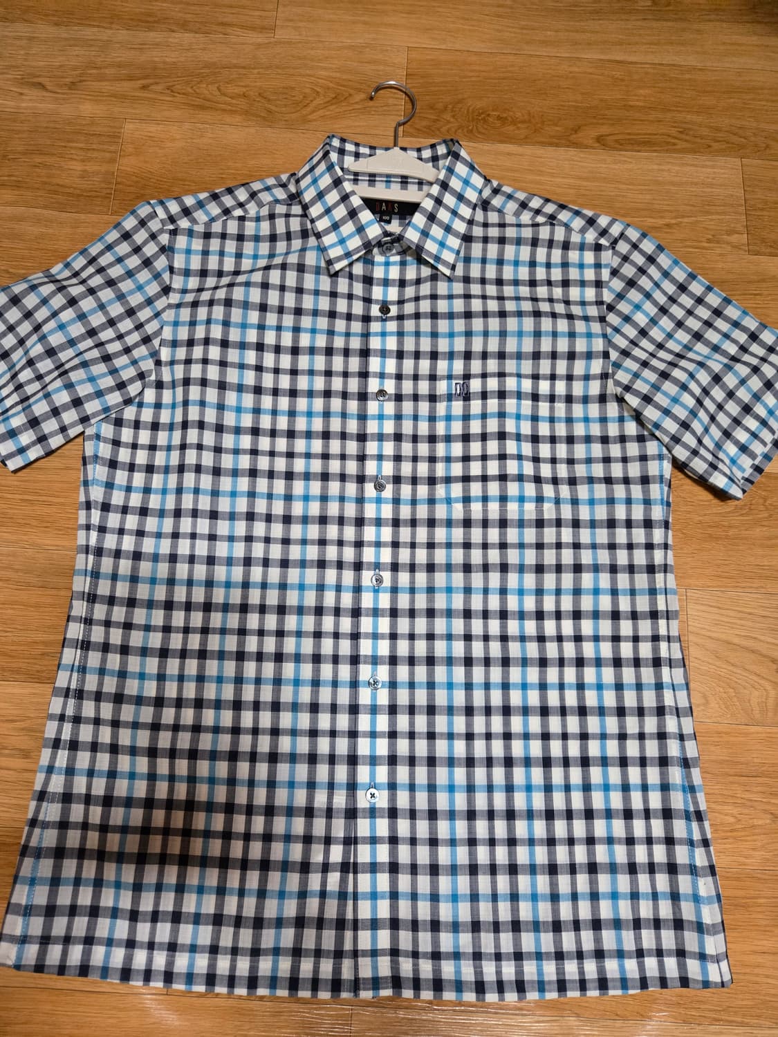 닥스 남성 모 체크 반팔셔츠(100사이즈) 상품이미지3