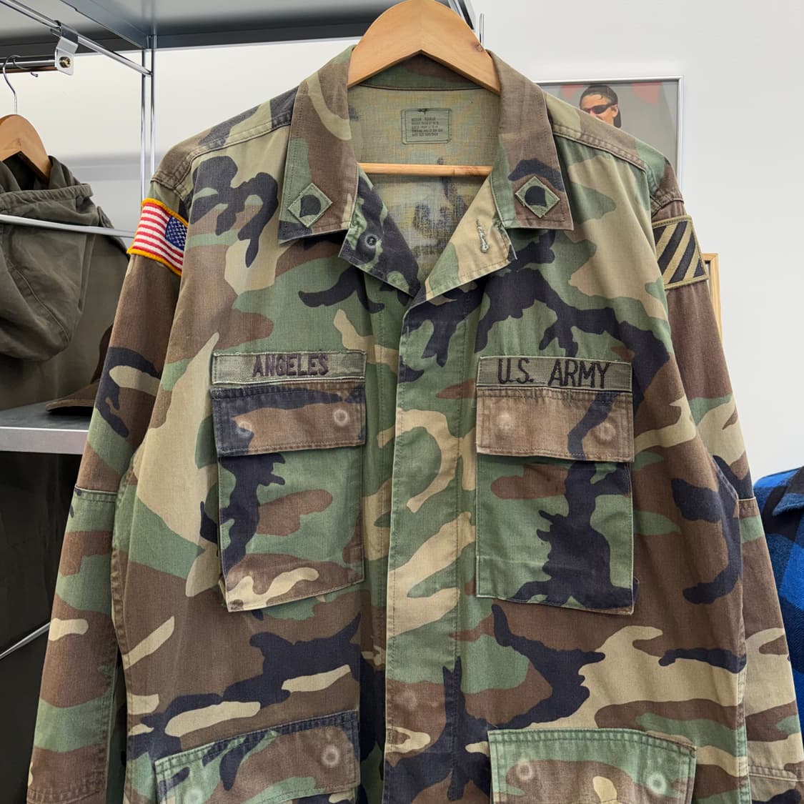 US Army 미군 우드랜드 카모 셔츠 자켓 (L)   상품이미지2