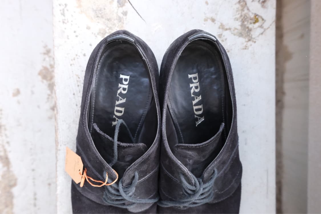 Prada 왁스드 더비슈즈 상품이미지3