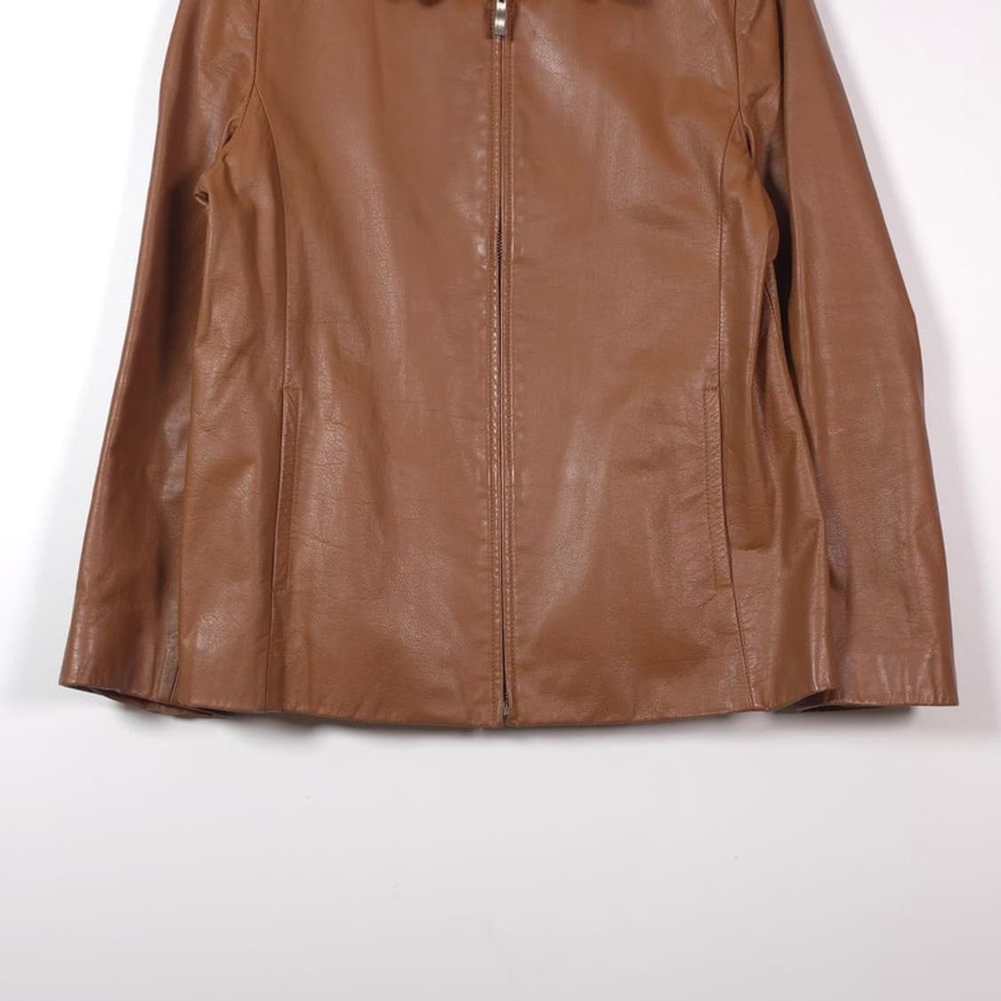 아노벨라 빈티지 리얼 양가죽 지퍼 자켓 브라운 상품이미지4