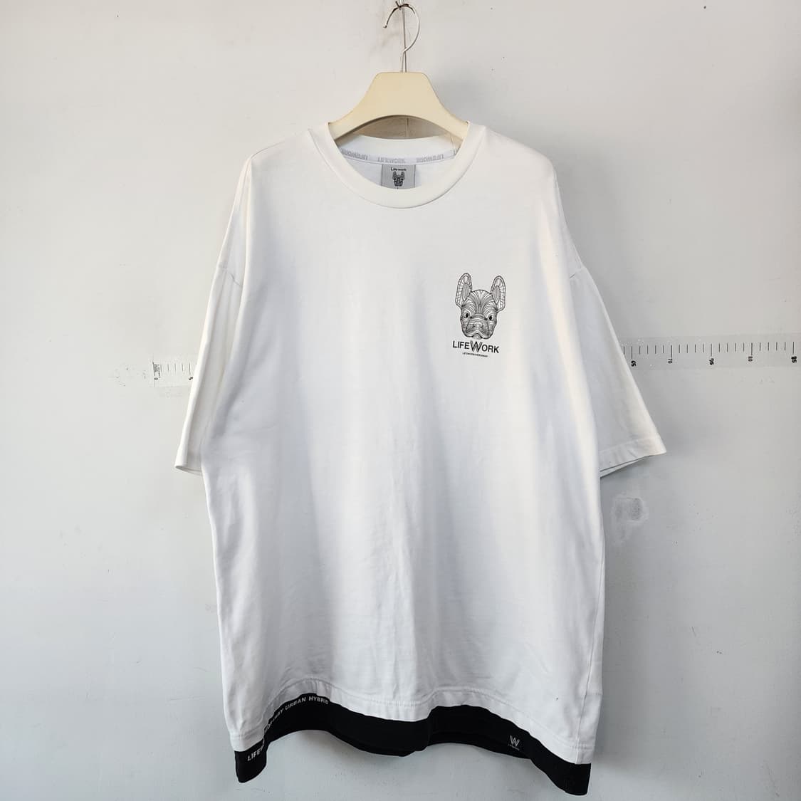 라이프워크 화이트 반팔 티셔츠 상품이미지1