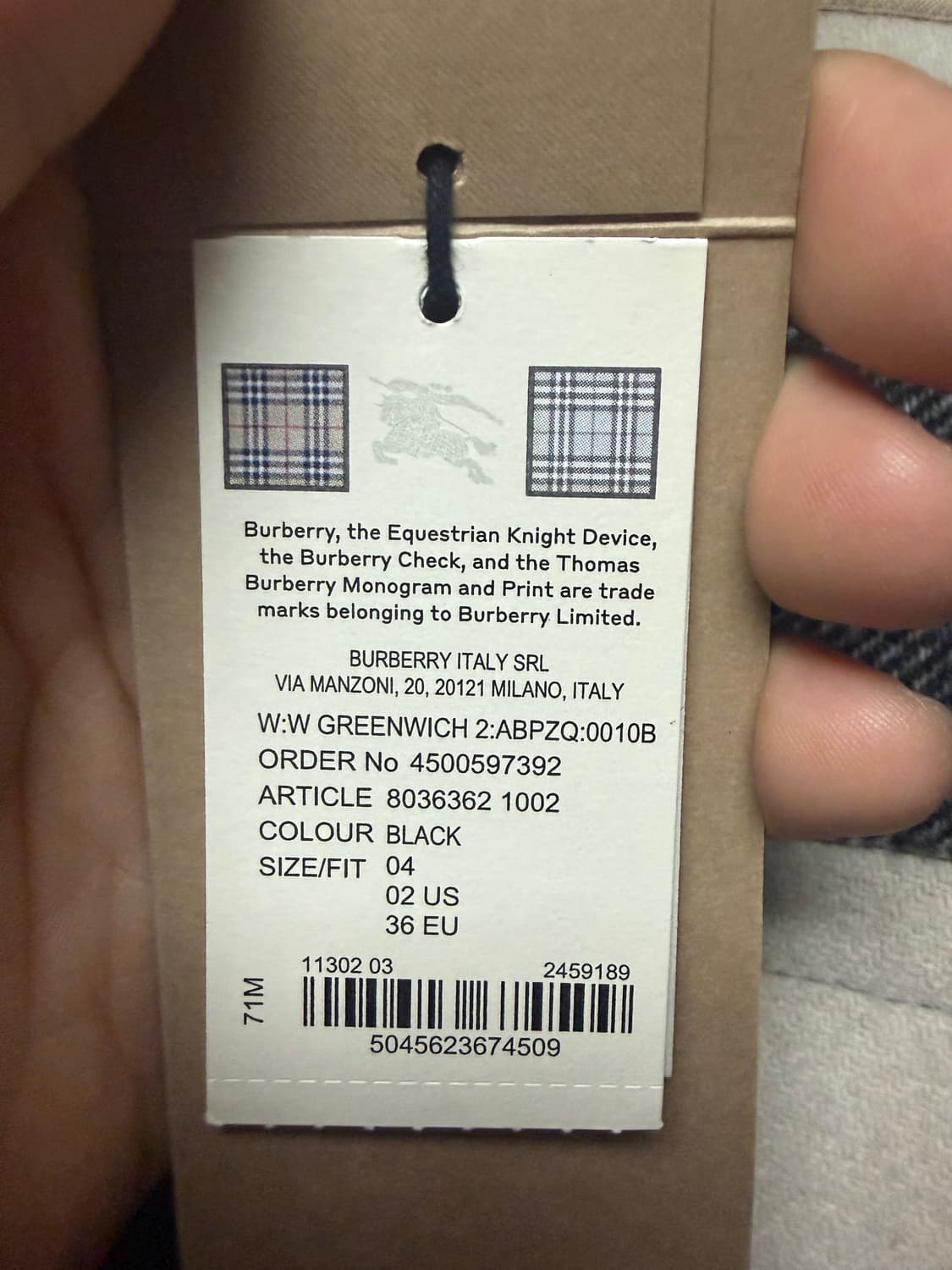 버버리 그리니치 여성 더플 코트 블랙 새제품 상품이미지5