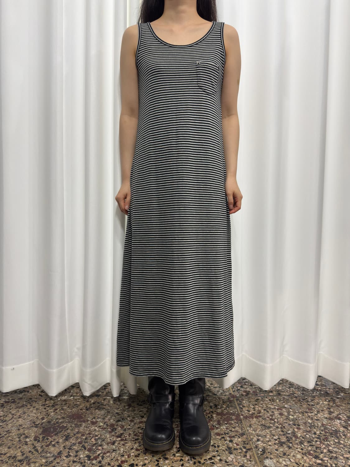 stripe sleeveless onepiece 상품이미지1