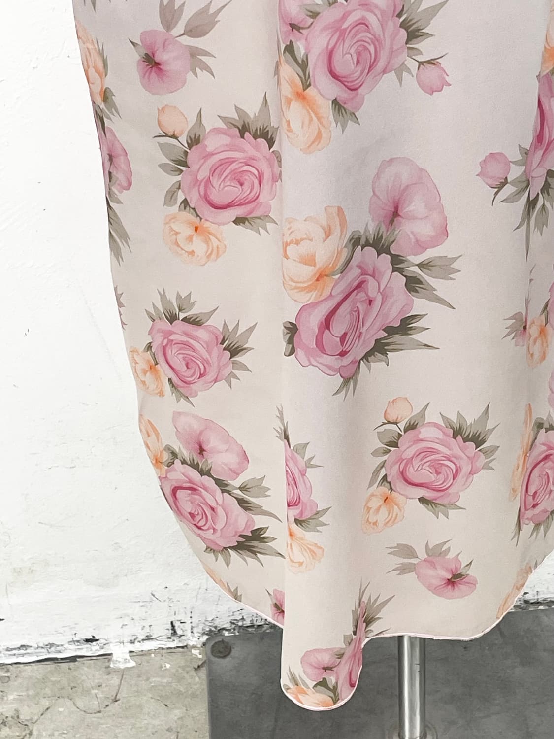 핑크 로즈 새틴 슬립 상품이미지3