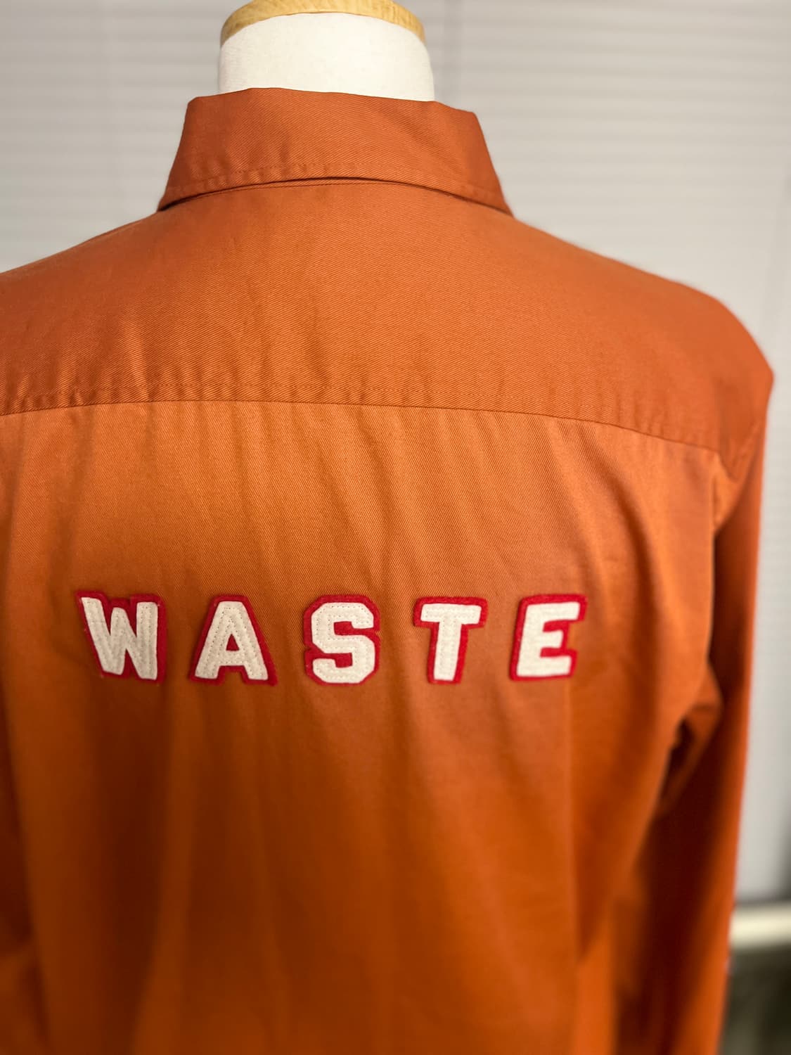 슈프림 SUPREME 오렌지 WASTE 자수 워크셔츠 L 상품이미지6