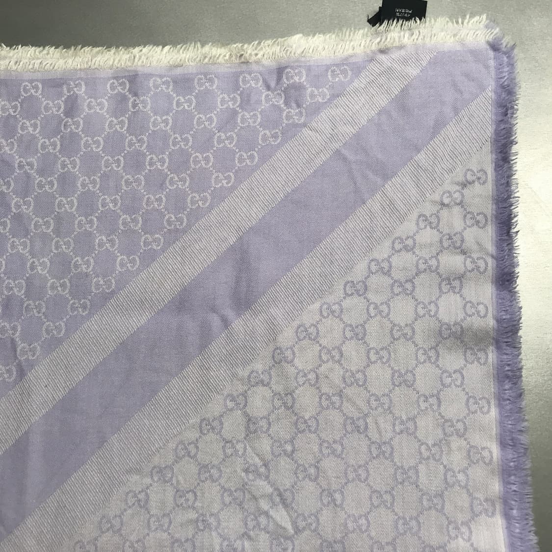 구찌 실크 혼방 스카프 퍼플 상품이미지4