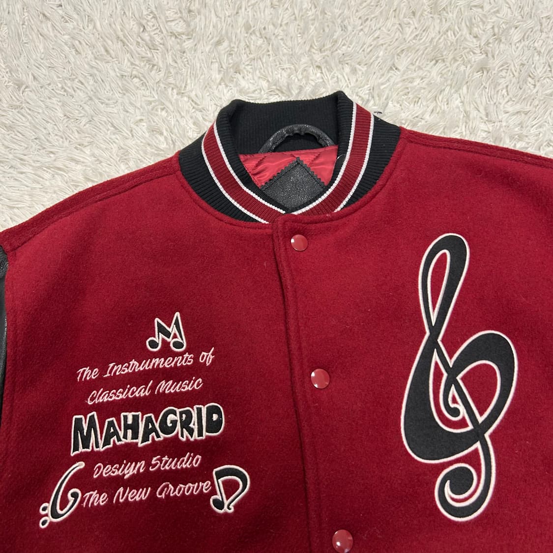 Mahagrid Wool Varsity Jacket 상품이미지6