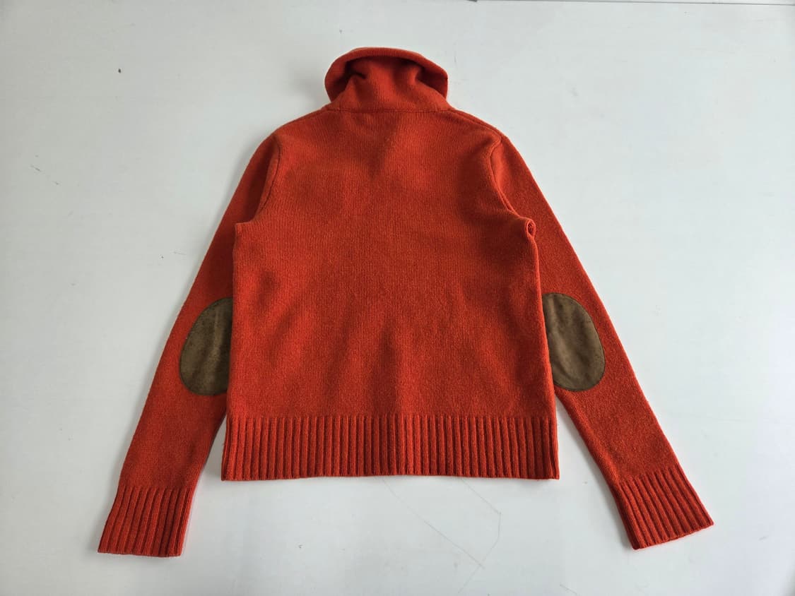 랄프로렌 럭비 숄카라 울 니트 오렌지 S 상품이미지2