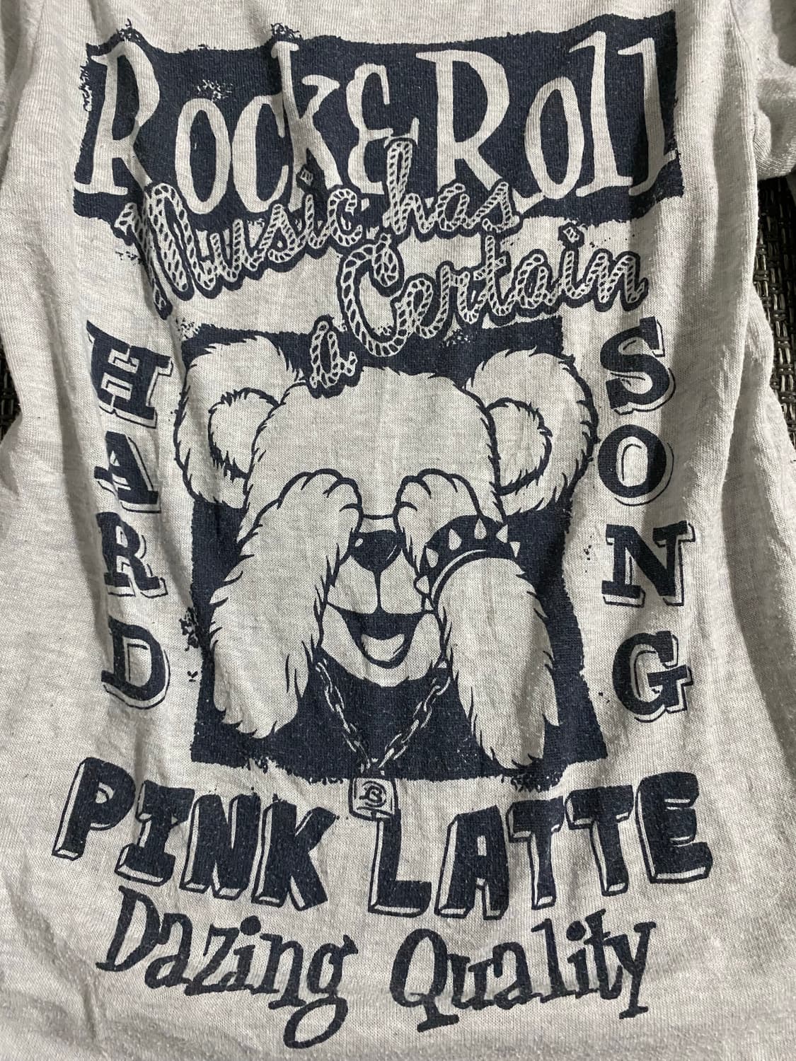 00’s Kitsch Pink Latte Print Sleeve 키치 상품이미지6