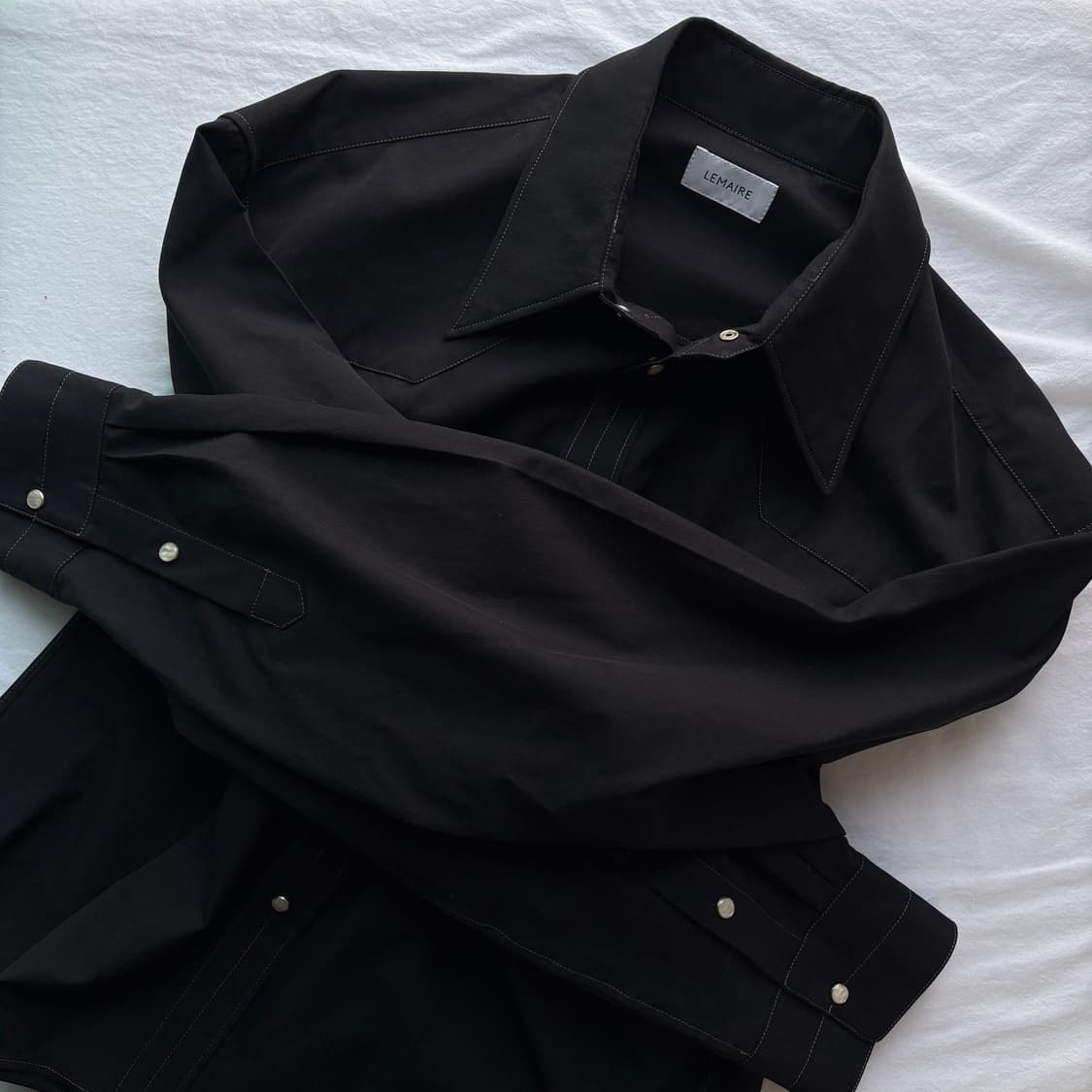 [52] 르메르 웨스턴 셔츠 블랙 상품이미지3