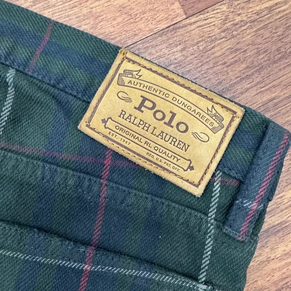 32 폴로 랄프로렌 타탄체크 플라이버튼 팬츠  상품이미지5