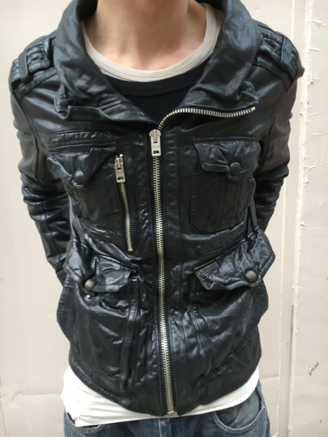Buckaroo lether jacket 상품이미지1