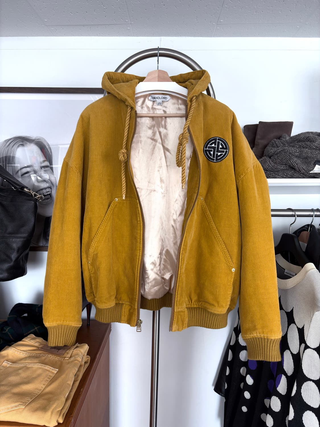 랜드로드 18a/w 코듀로이 로고 파카 상품이미지7