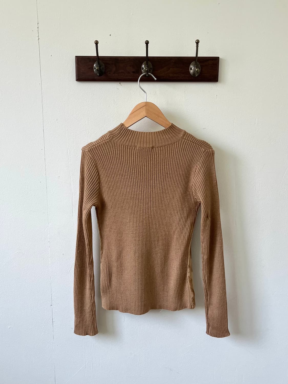 IDEE et IDEAL 브라운 퍼 터틀넥 상품이미지3