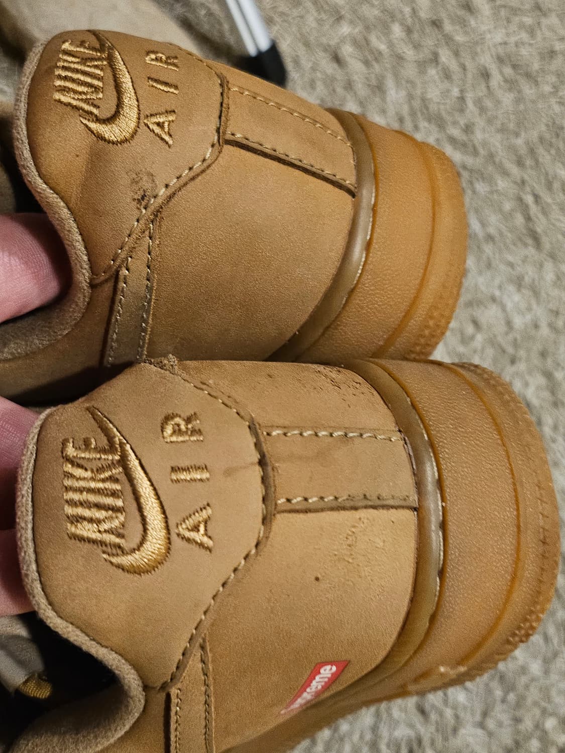 정품(A급)나이키x슈프림 에어포스1 로우 플랙스 된장포스 상품이미지9