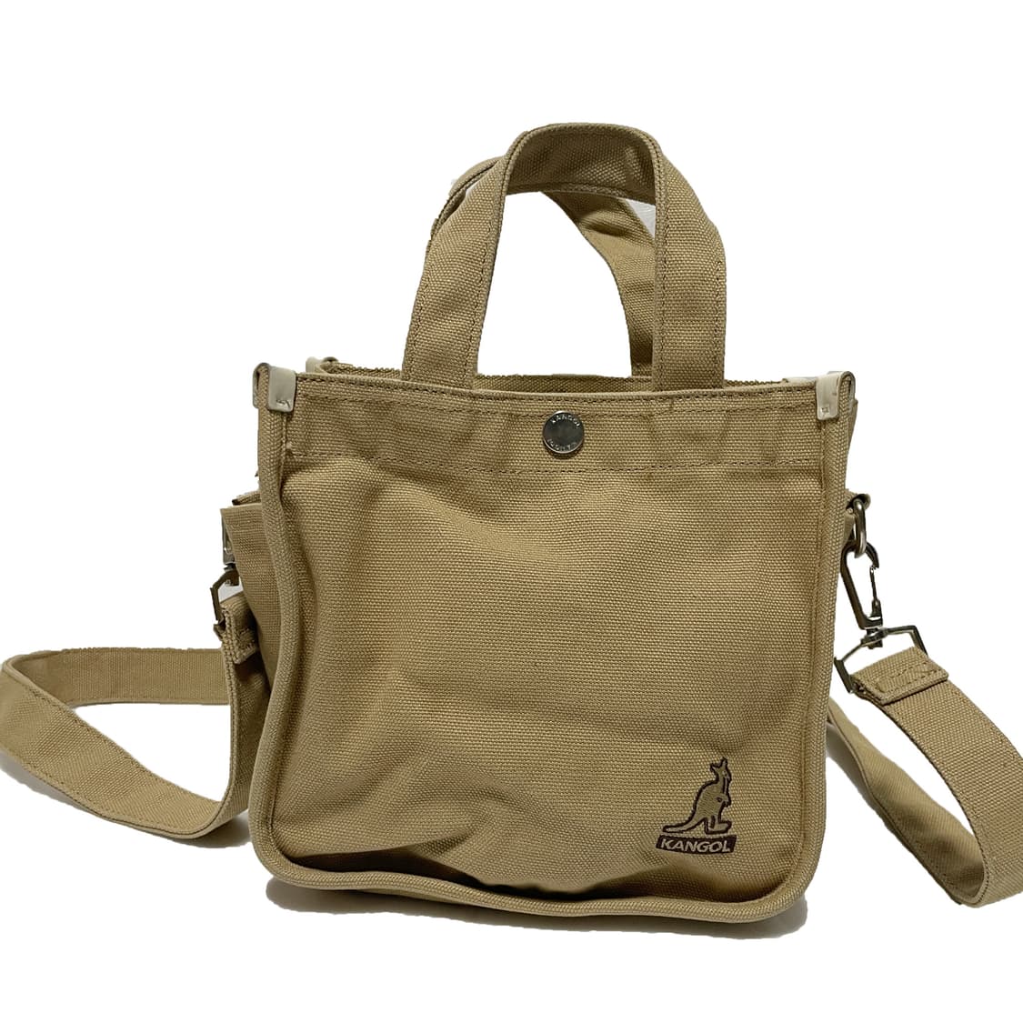 캉골 베이지 캔버스 토트 크로스백 상품이미지2