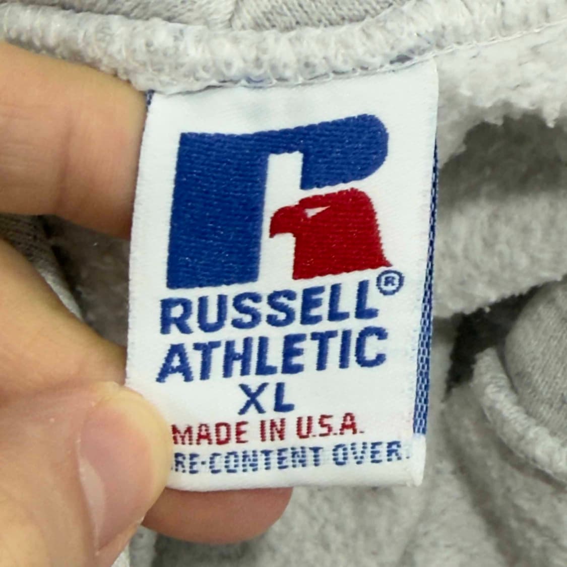 90s 러셀 에슬레틱 후드 티셔츠 USA 상품이미지5