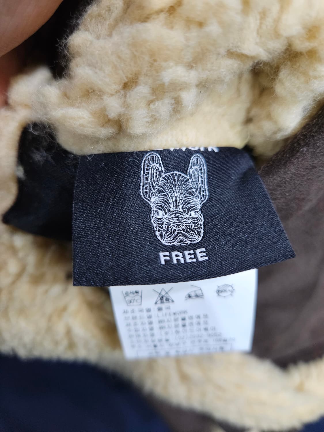 라이프워크 브라운컬러 남성 오버핏 105 양면 롱무스탕  상품이미지5