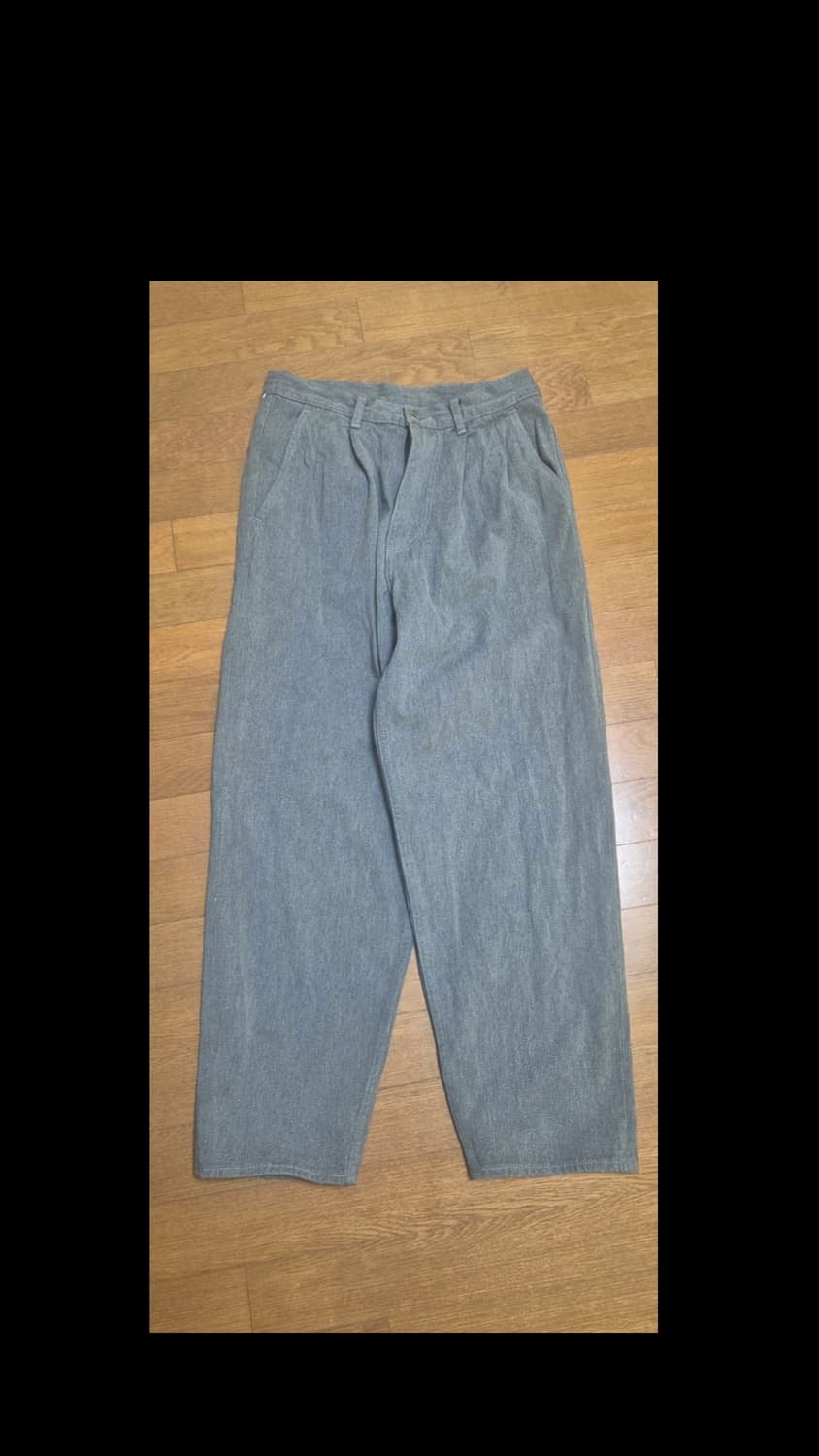 그라프페이퍼 컬러패스트 테이퍼드 데님 그레이 상품이미지1