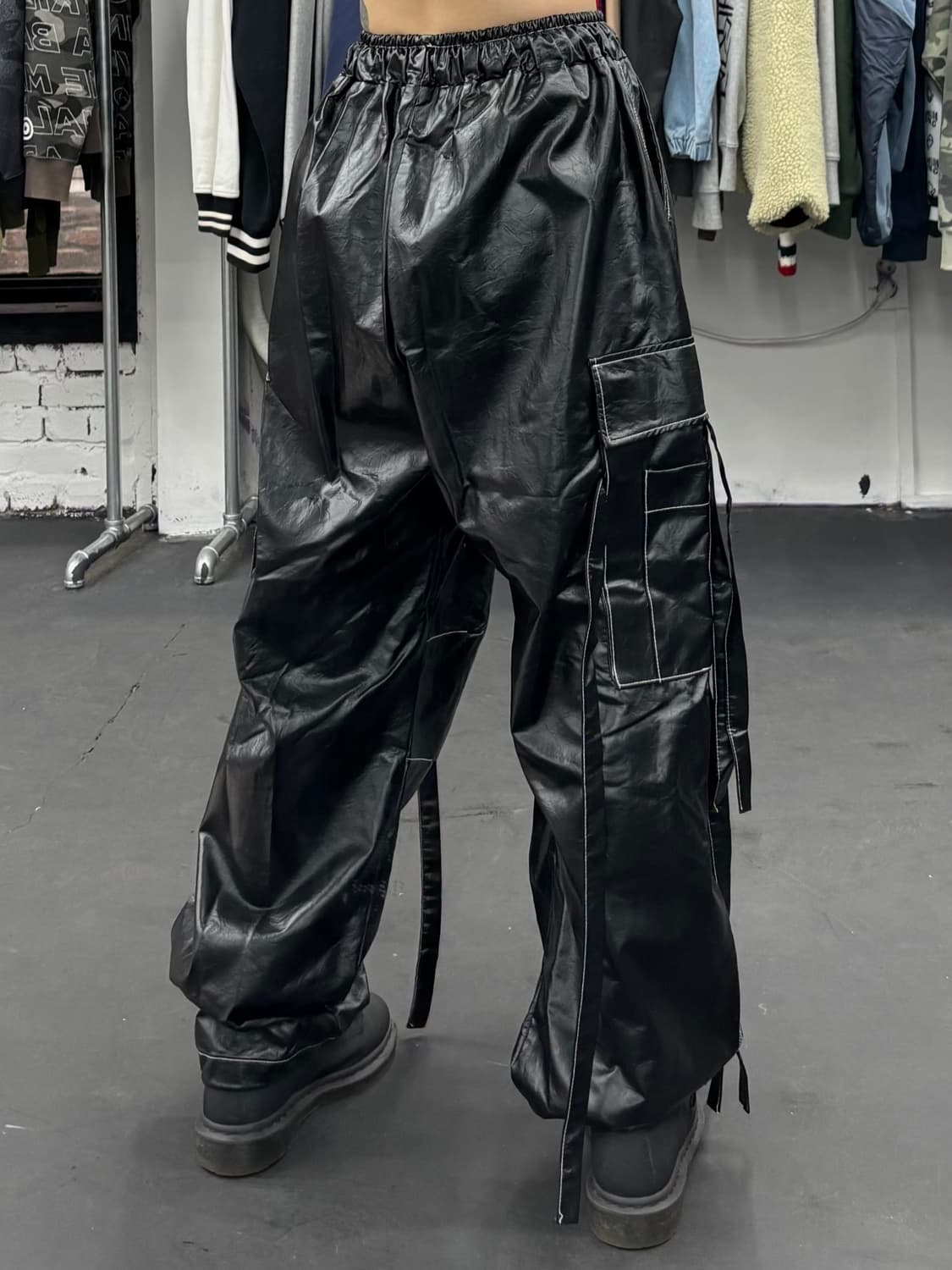 VTG 글로시 밴딩 카고팬츠 상품이미지5