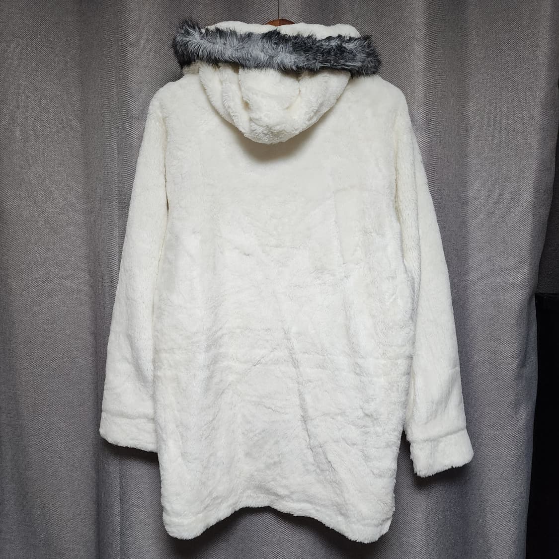 피코 Y2k 갸루 퍼 하프 플리스 후드집업 상품이미지2