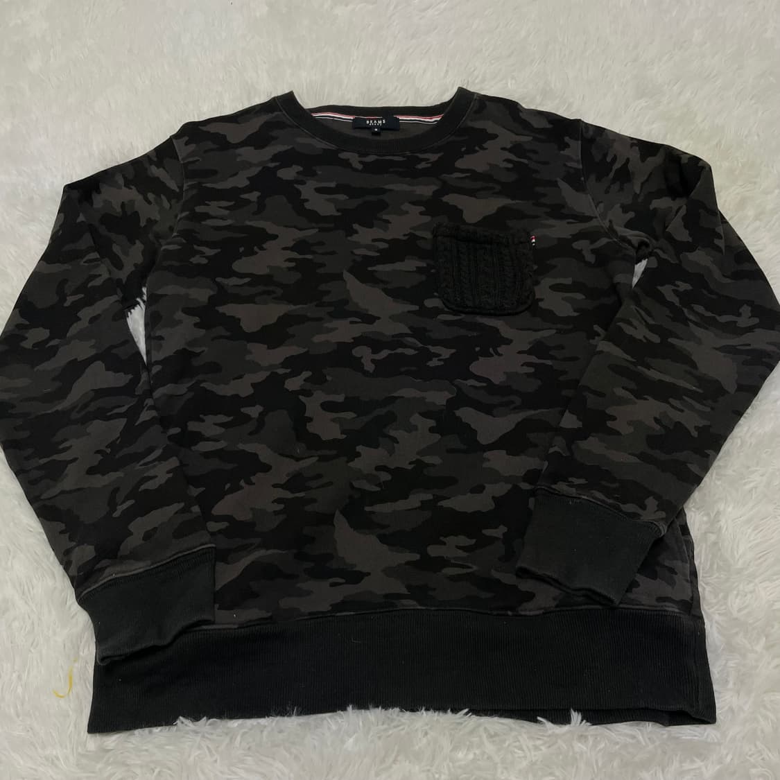 빈티지 빔즈 하트 블랙 밀리터리 맨투맨 868 y2k 스트릿 모리 갸루  상품이미지1