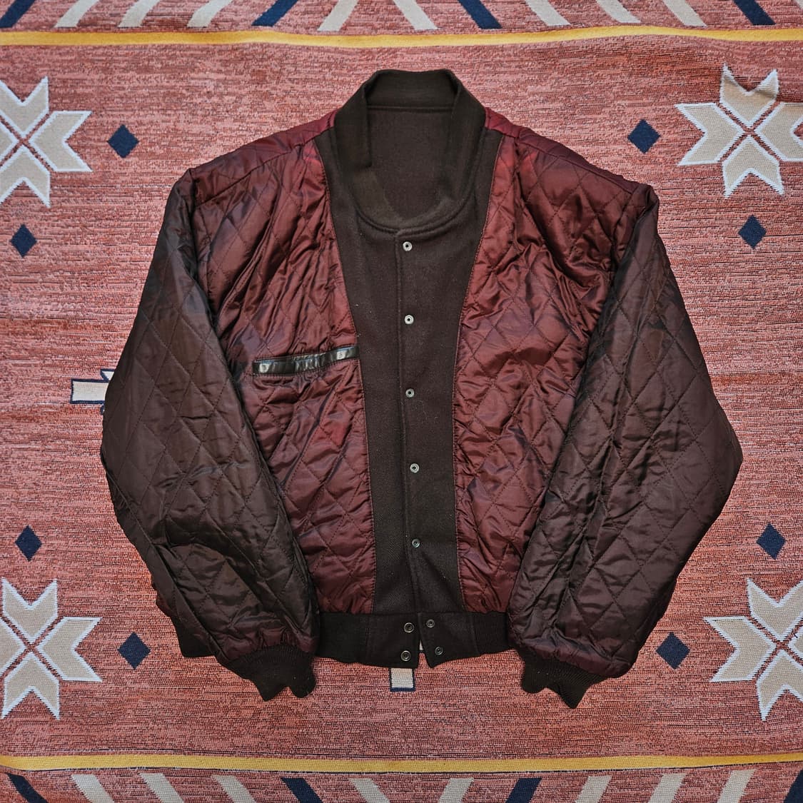 90s 하드록카페 울레더 바시티  상품이미지8