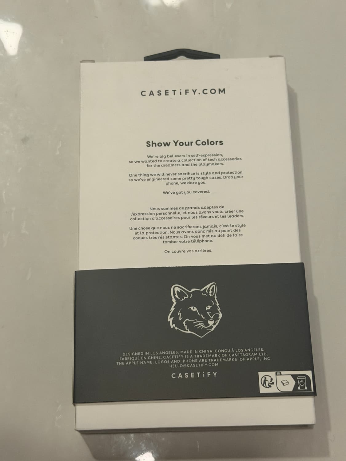 케이스티파이 x 메종 키츠네 아이폰 블랙 케이스 상품이미지3