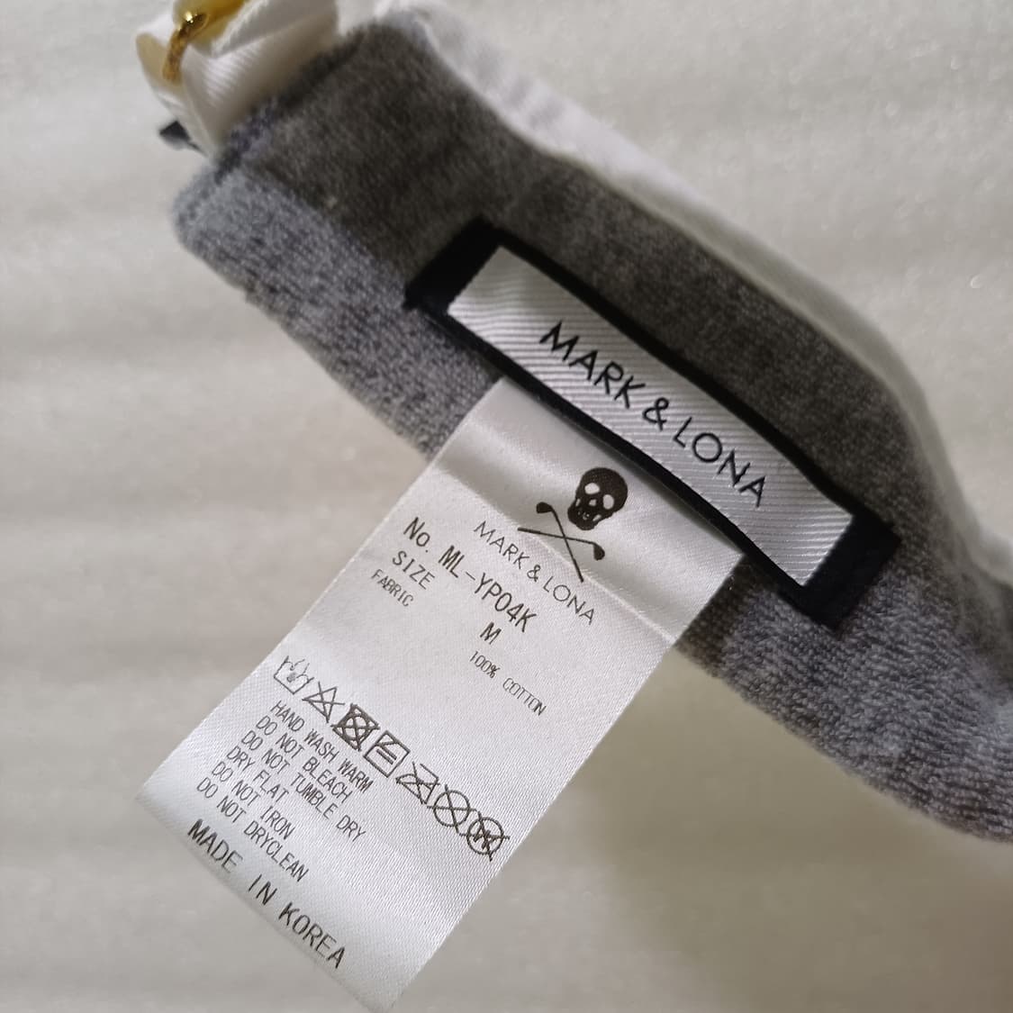 정품 마크앤로나 골프 썬캡 사이드 햇빛가리개 흰색 모자 사랑봉봉 상품이미지4