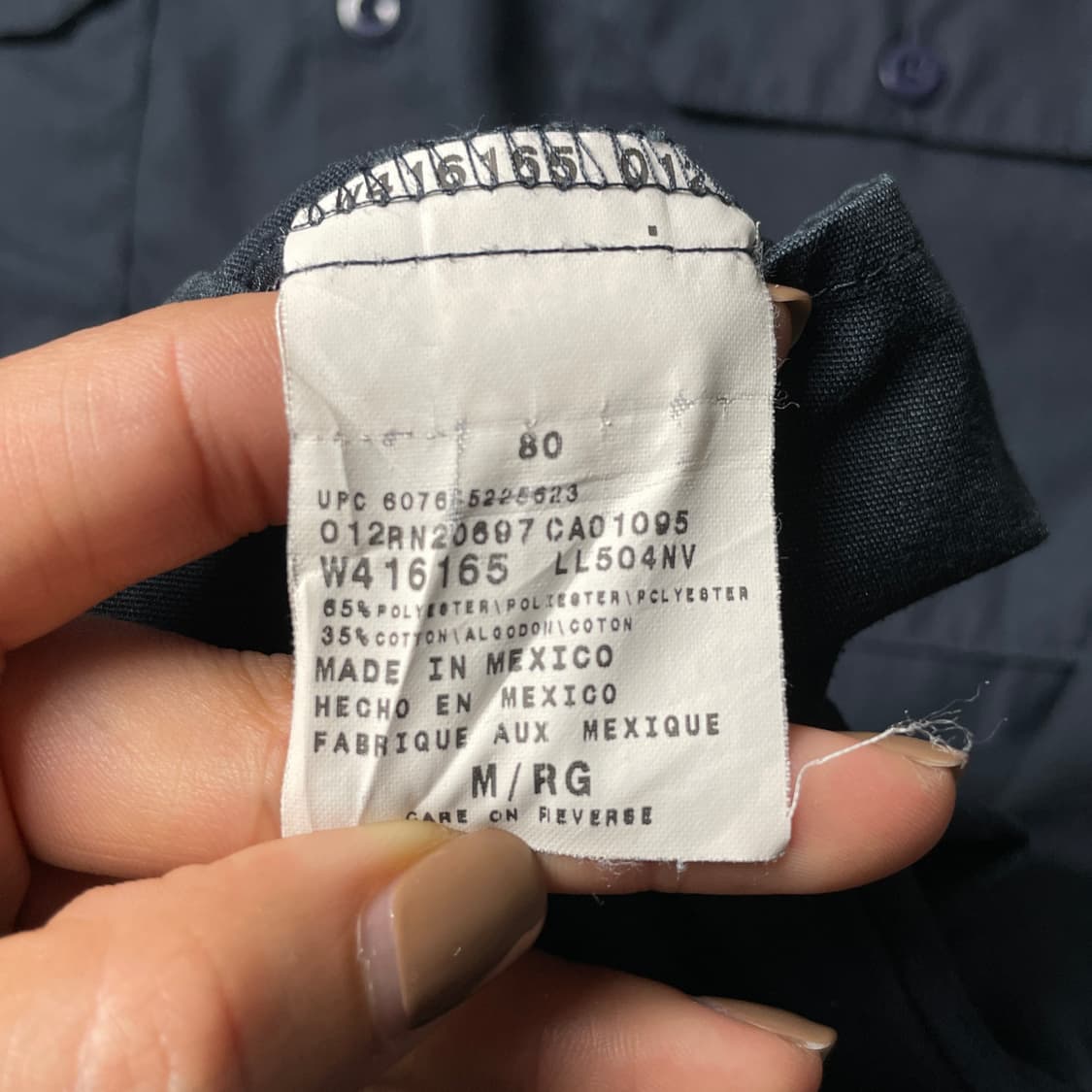 DICKIES 디키즈 빈티지 네이비 플랩포켓 워크 셔츠 A00948 상품이미지10