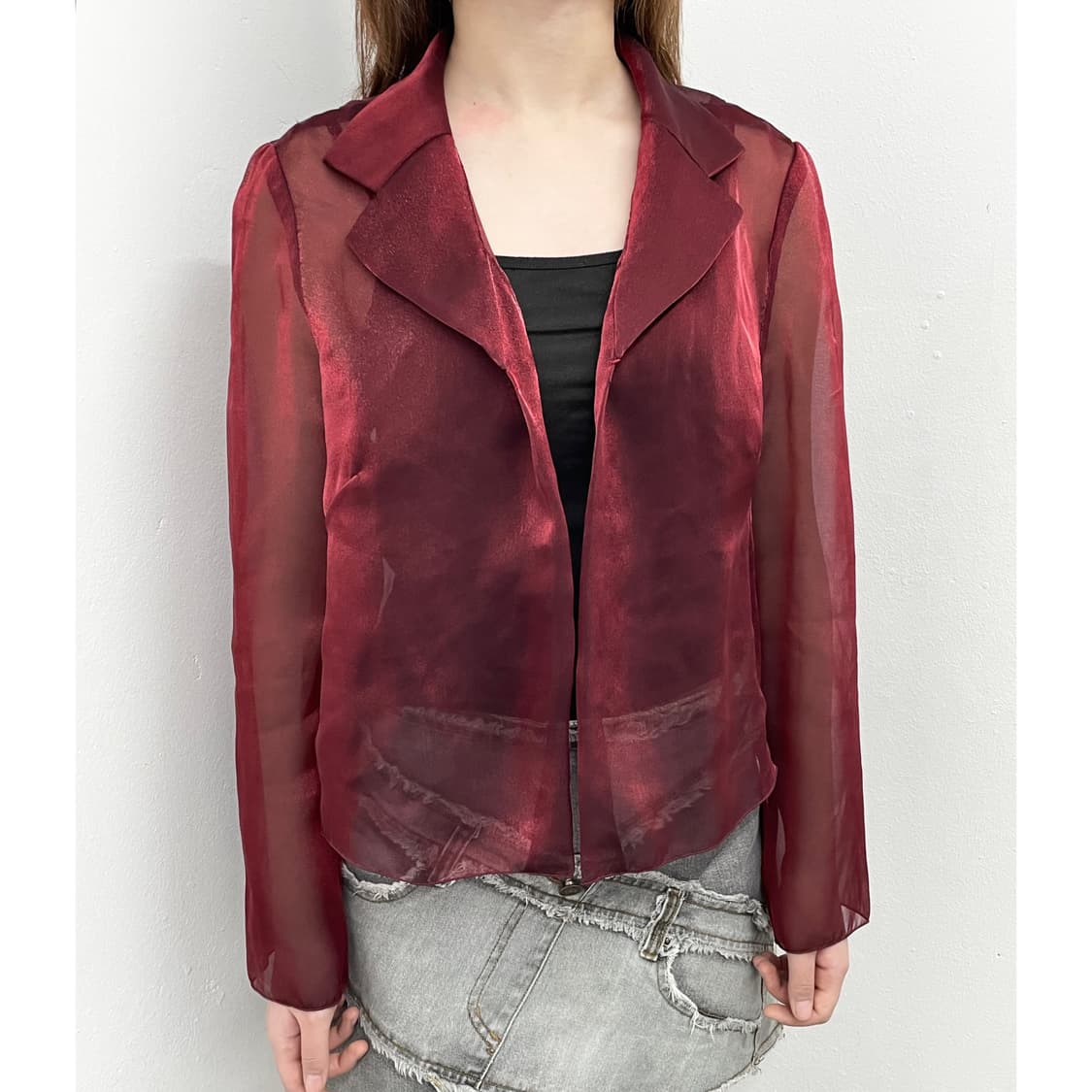 고딕 가넷 오간자 셔츠 상품이미지1