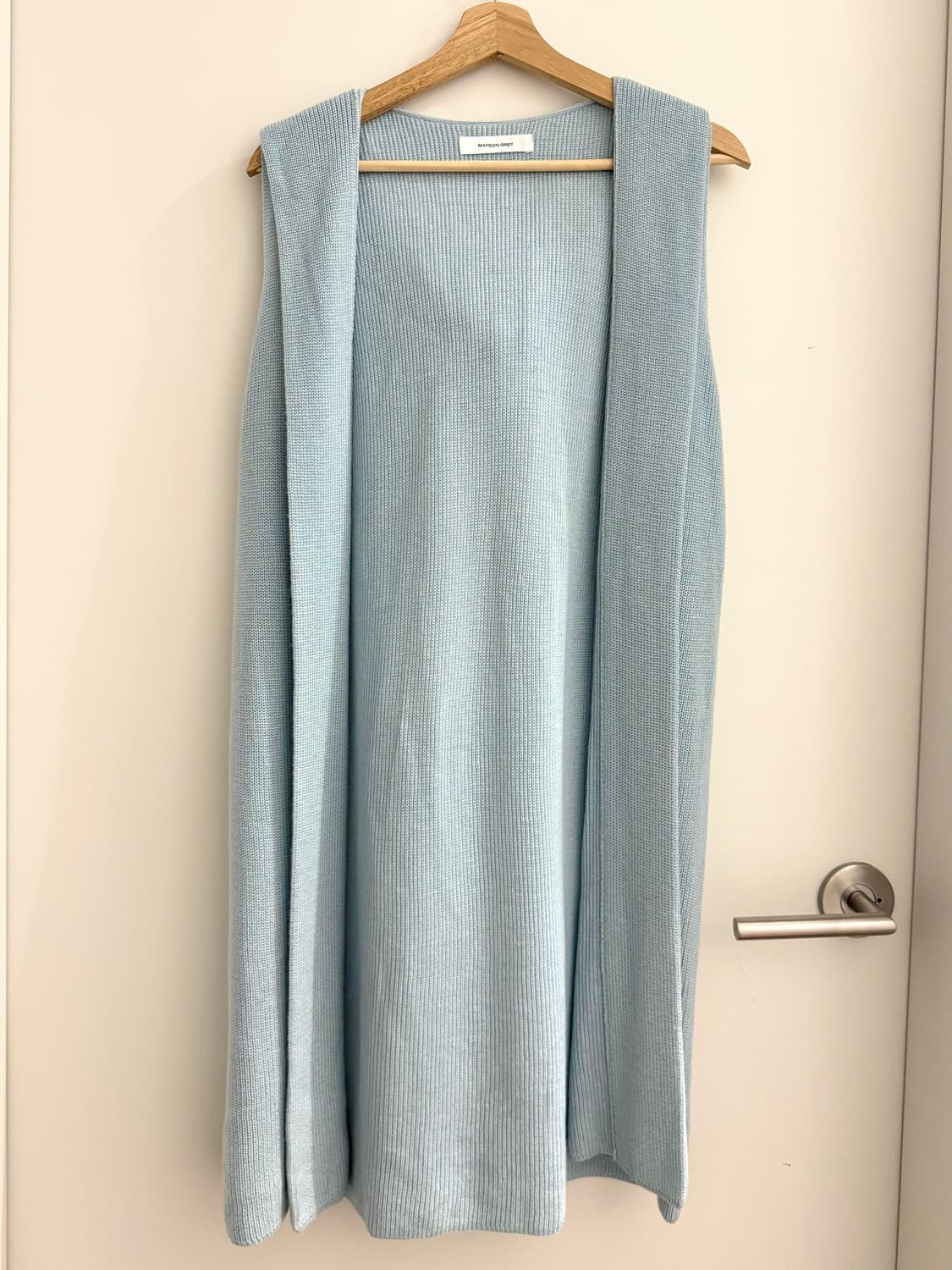 빈티지 니트 후드 슬리브리스 상품이미지7