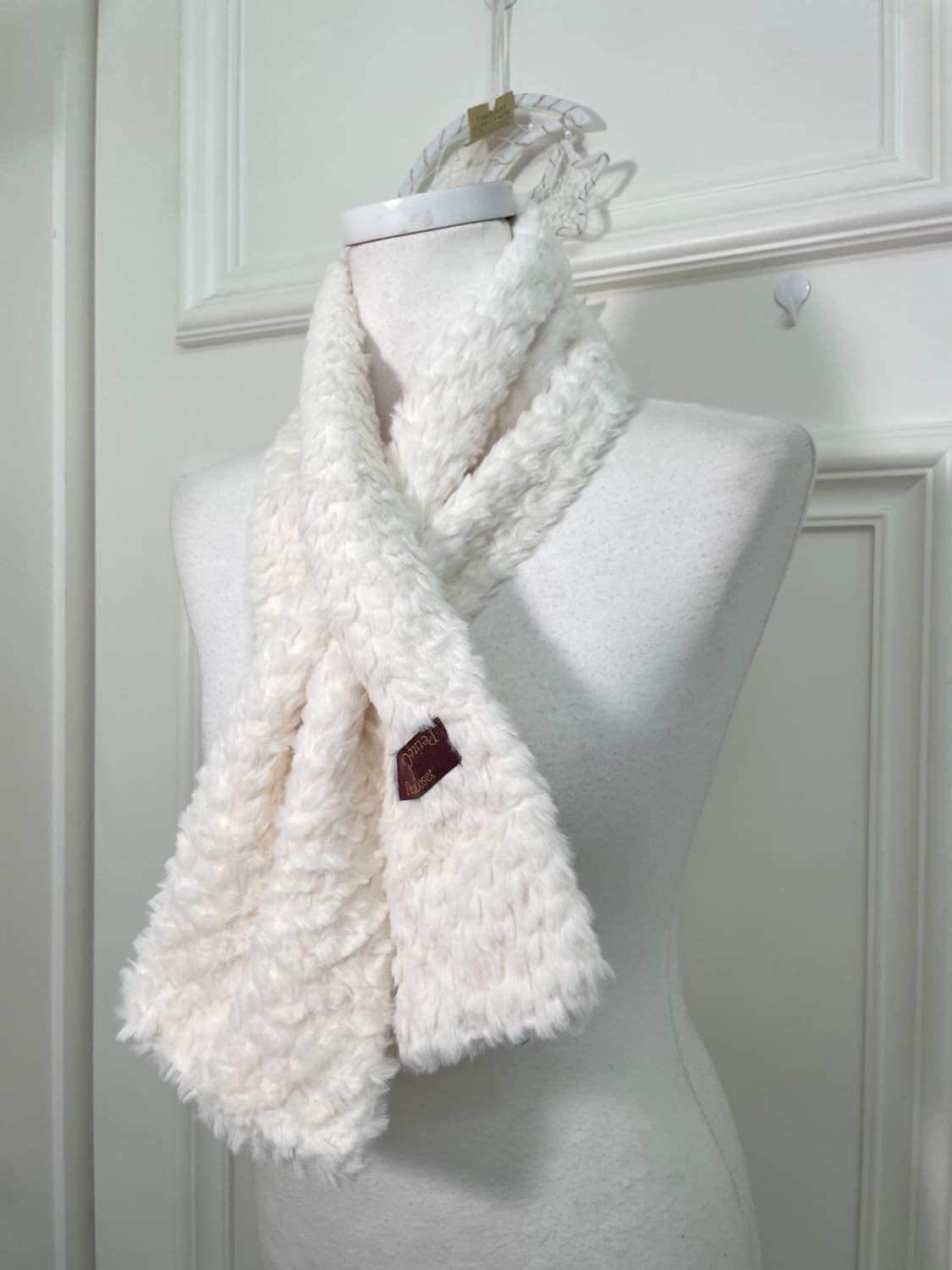 cream fur cute muffler 상품이미지4